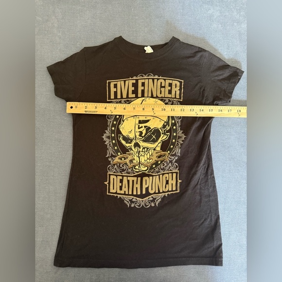 Five Finger Death Punch 2014 Tour Concert T Shirt Women’s SZ S Short Sleeve - Picture 6 of 7